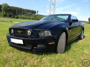 4-2013 Ford Mustang GT V8 5.0 Cabrio 426 PS US Car Hochzeitsauto Sportwagen