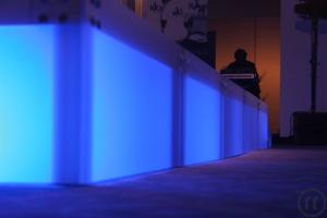 2-Plexiglas-Bühne LED-Beleuchtung / m² incl. Steckbeine