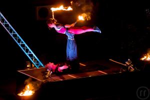 6-Artistik und Theater - Trapez - Vertikaltuch - Akrobatik - Feuershow
