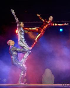 4-Artistik und Theater - Trapez - Vertikaltuch - Akrobatik - Feuershow