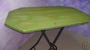 2-Stehtisch massiv Holz/Metall, Partytisch