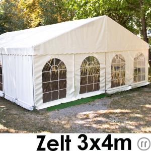 1-Zelt 3x4m weiß Partyzelt Festzelt