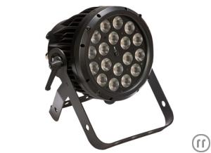 Litecraft AT10 OutLED Outdoor PAR, schwarz, 25°, RGBA, 18x10W 4in1,LED, IP65, DMX512, Stand-Alone