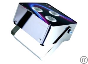 3-Ape Labs ApeLight maxi Akku LED Scheinwerfer, RGBW, 3x 15W 4in1 LED, 10°, OHNE FERNBEDIENUNG ...