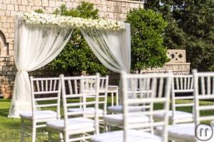 4-CHIAVARI TIFFANY STUHL weiss inkl. Sitzkissen Stühle in Stuttgart günstig mieten Chairs