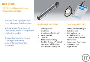 2-MEDER DFA 2000 Empfänger DFE 2000