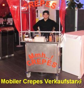 1-Crepesstand - Crepes - Catering - Firmenfeier - Popcorn Messe - Crepes Koch - Crepes Präsent...