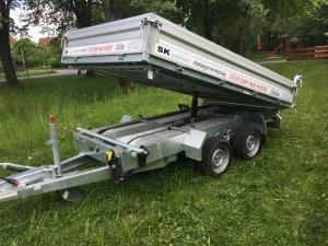 2-Dreiseitenkipper Humbauer 3500KG mit E-Pumpe und Fernbedienung