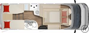 5-Reisemobil Carado CV 600 PRO o. Aufstd.