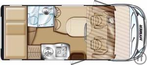 2-Wohnmobil Hymer Free 540 m. Aufstd.