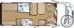 2-Wohnmobil Carado CV 600 PRO m. Aufstd.