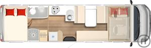 2-Wohnmobil Hymer Tramp S 685 >3,5t / 4P