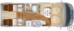 5-Wohnmobil Carado CV 600 PRO o. Aufstd.