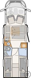 Wohnmobil Hymer Free 600 m. Aufstd.