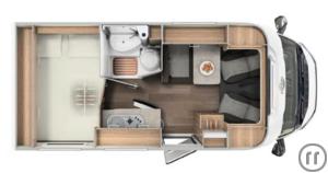 2-Wohnmobil Hymer Free 600 m. Aufstd.