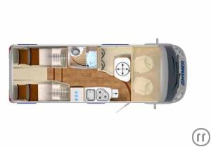 2-Reisemobil Carado CV 600 PRO o. Aufstd.