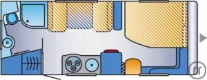 2-Wohnmobil Hymer Free 602 m. Aufstd.