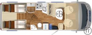3-Wohnmobil Hymer Redwood 600