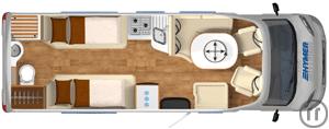 6-Reisemobil Hymer Grand Canyon m. Aufstd.