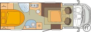 2-Wohnmobil Carado CV 600 PRO o. Aufstd.