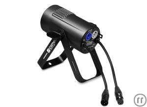 Cameo Q-Spot 15 RGBW LED Pinspot, SCHWARZ, 1x15W 4in1 LED, 4.5°/10°/25°, RGBW, XLR 3p... mieten