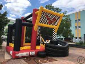 Hüpfburg "Cars" mit Rutsche - 5,5m x 5m