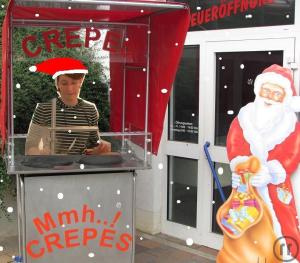 6-Crepesstand - Crepes - Catering - Firmenfeier - Popcorn Messe - Crepes Koch - Crepes Präsent...