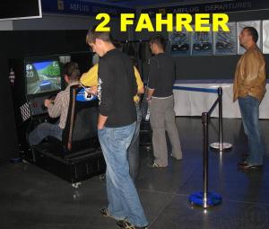 1-Fahrsimulator, Rennsimulator, Simulator, Autosimulator, Rennbahn, Carrera Rennbahn, DTM Simulator