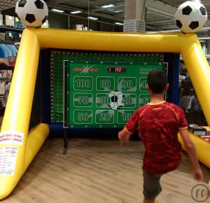 1-Fußball Torwand mit Punktewertung, Fußballtor aufblasbar, Star Fußballtor Punkt...