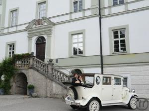 3-Hochzeitsauto -Oldtimer :Excalibur in weiß Cabrio,Imprial mit Kutschenfeeling ,Mercedes....