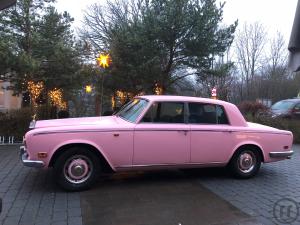 2-Pink Rolls-Roye Silver Shadow - Hochzeitsauto - Filmauto - Werbefahrzeug