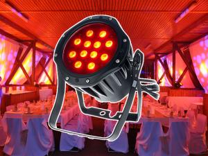 2-Beleuchtungs-Set mit prof. 12*3W LED Floorpots, Multichip Outdoor Scheinwerfer