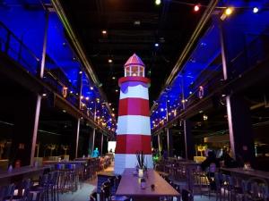 4-Leuchtturm riesig 6m Maritime Dekoration Hafenfest