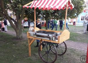 6-Handwagen Historischer Obstkarren Kofferwagen Wagen Handkarre