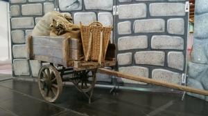 5-Handwagen Historischer Obstkarren Kofferwagen Wagen Handkarre