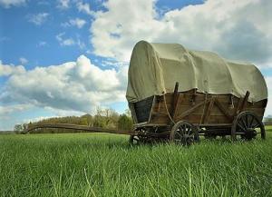 1-Wildwest Wagen - Planwagen - Westernwagen, Western Dekoration