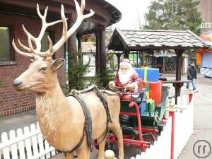 2-Hirsch 2,5m lang , Waldtier, Weihnachtsdekoration, Weihnachten, Weihnachtsmarkt