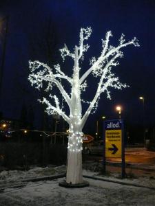1-Lichterbaum - LED Baum 5m groß - Leuchtender Baum Winterdekoration Weihnachten
