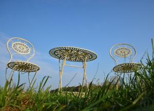 Metall Garten - Sitzgruppe, Gartendekoration