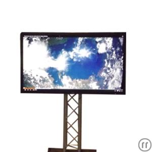 3-70" Display Monitor Fernseher Full HD mit Bodenstativ 2m Höhe
