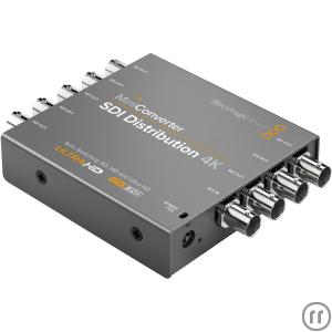 1-Blackmagic Design Mini Converter SDI Distribution 4K, IN: 1x SDI, OUT: 8x SDI, 6G-SDI