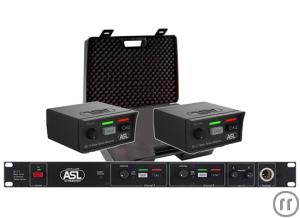 1-ASL Intercom Set Ink. Beltpacks und Masterstation