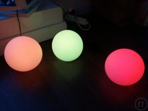 2-Beleuchtung für Bistrotische, Partyzelte, Garten, LED versch. Farben