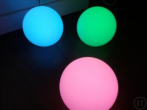 3-Beleuchtung für Bistrotische, Partyzelte, Garten, LED versch. Farben