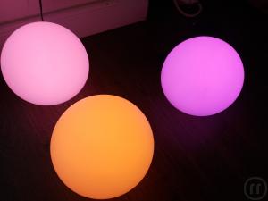 4-Beleuchtung für Bistrotische, Partyzelte, Garten, LED versch. Farben