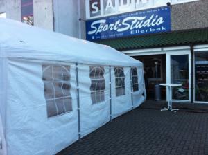 2-Partyzelt, Pavillon 3 x 4 m. mit 4 Seitenteilen und Fenstern