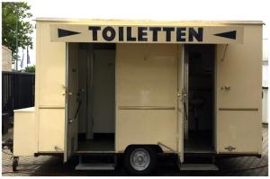 Toilettenwagen Th-Midi, inkl. 20 Km, Auf-/Abbau, Betreuung.