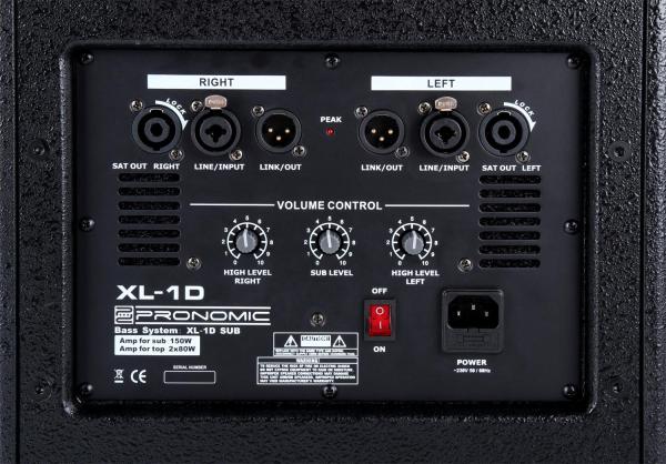 2-Pronomic XL-1D Anlage Aktivanlage mit 310 Watt Gesamtleistung