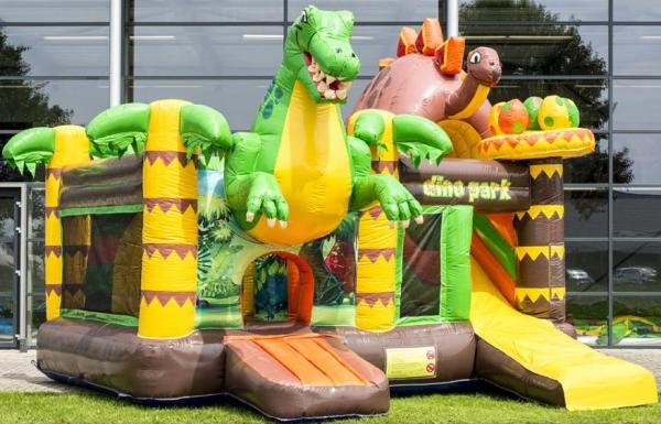 3-Hüpfburg Dino-Park mit Rutsche mieten für Ihre Veranstaltung
Ein Hingucker auf Ihrem Fest