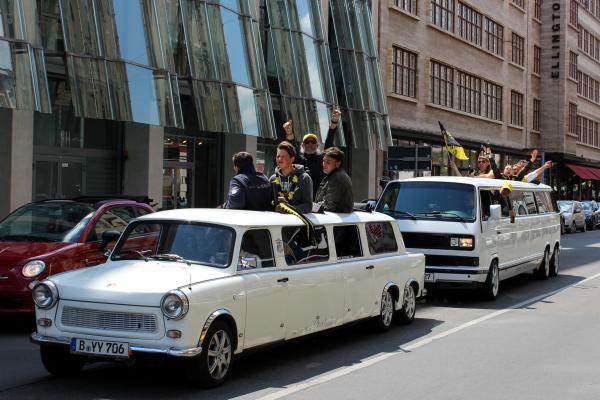 5-Trabi Limo, Trabant Limousine, Trabbi Stretchlimousine, Stretchtrabbi, Erlebnis Safari, Showcar, Fun